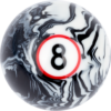 White Marble Replacement Ball - #8